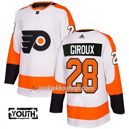 Lapsille NHL Philadelphia Flyers Pelipaita Claude Giroux 28 Adidas 2017-2018 Valkoinen Authentic